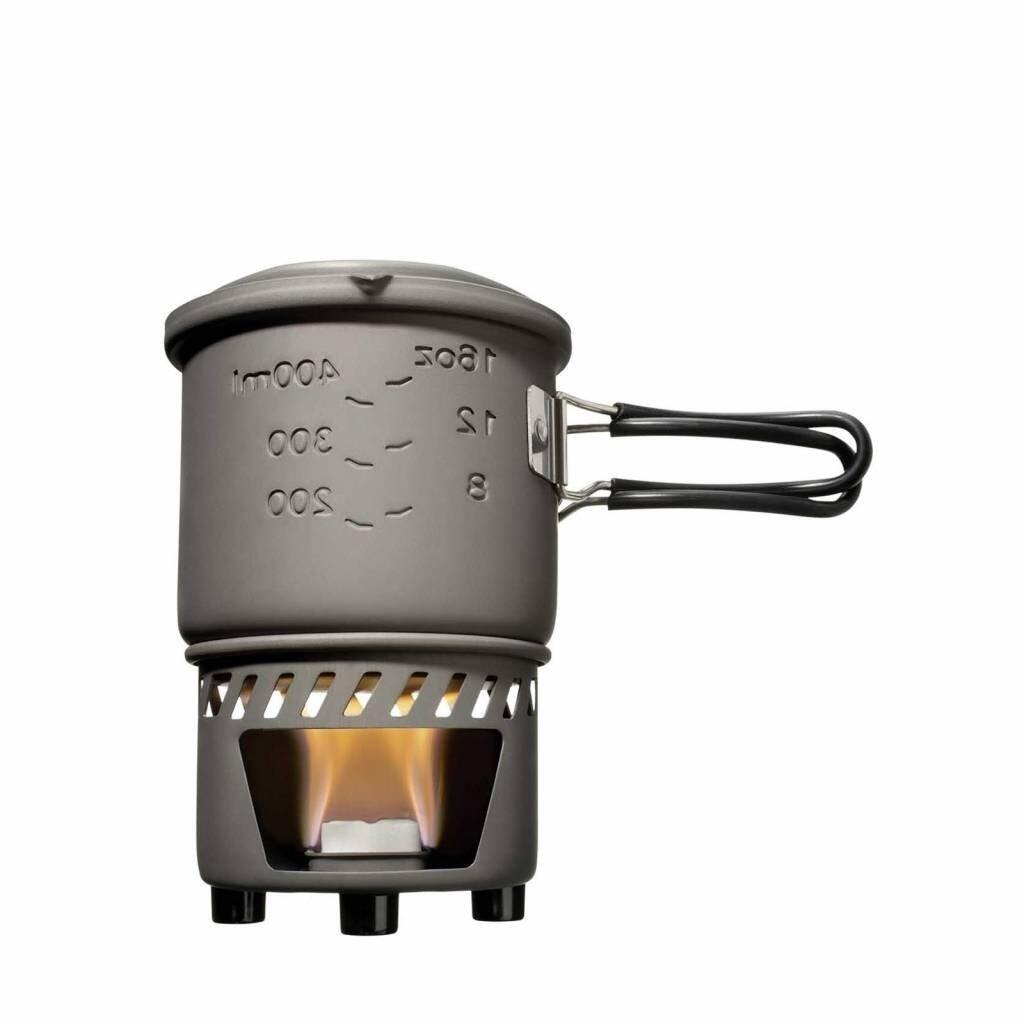 Aluminum cooking set and stove Esbit