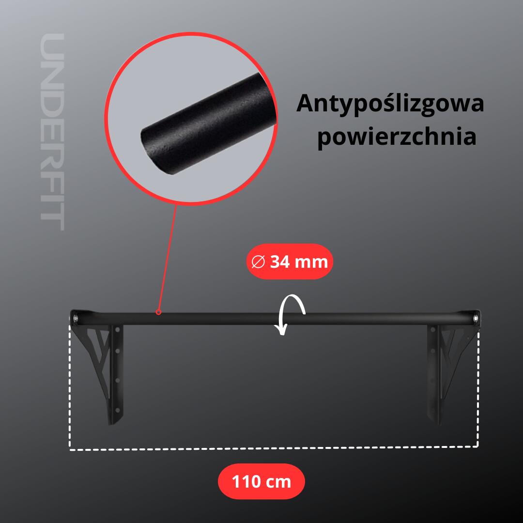 Drążek treningowy do podciągania UNDERFIT prosty 7/7