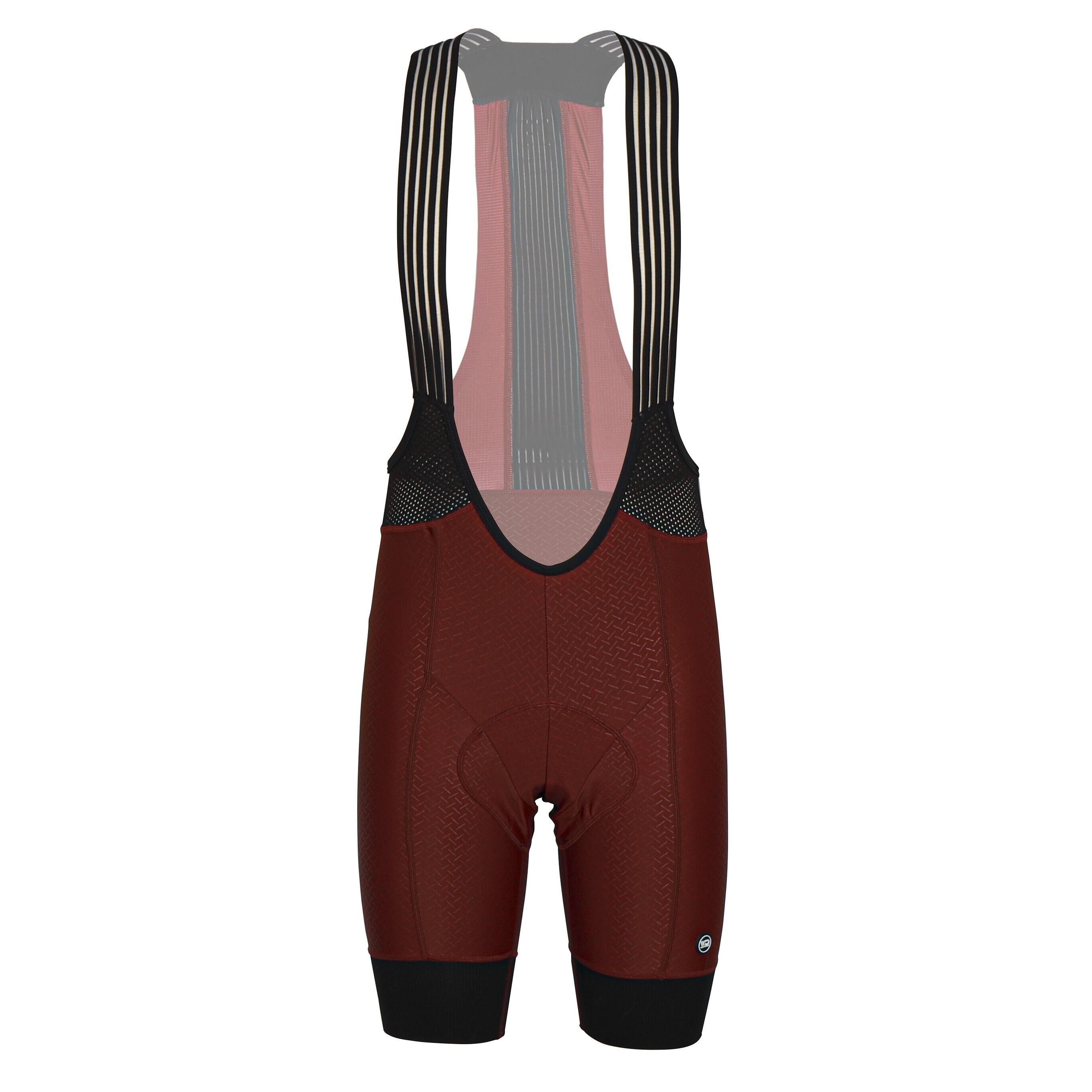 Wear Design - Cuissard Vélo Homme Lux 4d Bordeaux - Cuissard De Vélo À Bretelles - Noir|rose|rouge -  3xl - Decathlon
