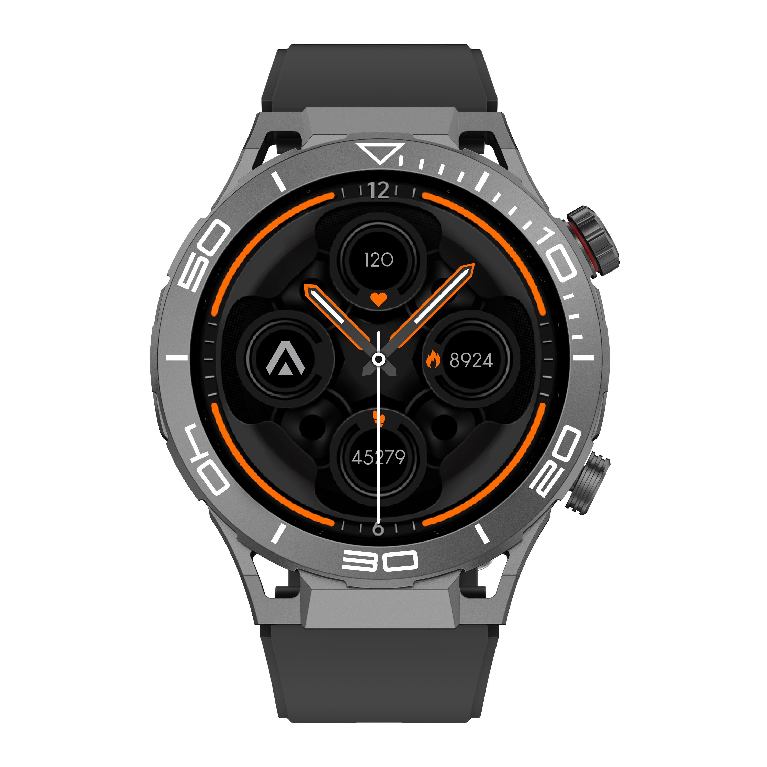 Montre Connectée Multisport -Abyx Fit Saturn 4 - Gris Foncé 2/7