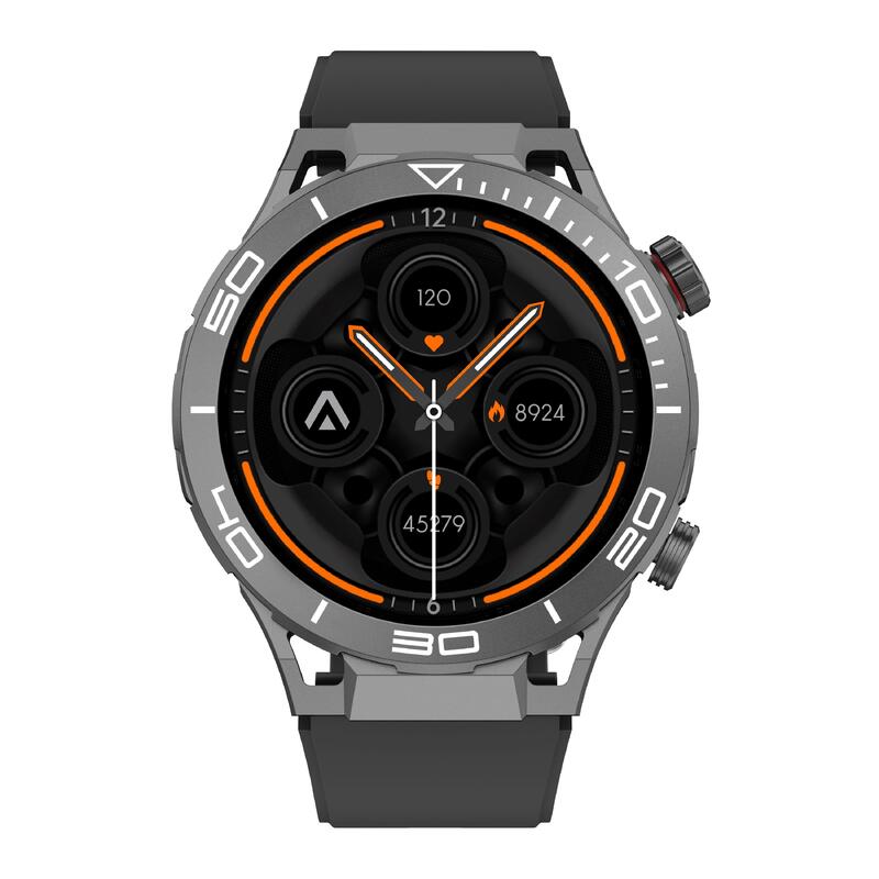 Reloj Inteligente Multisport - Abyx Fit Saturn 4 - Gris Oscuro