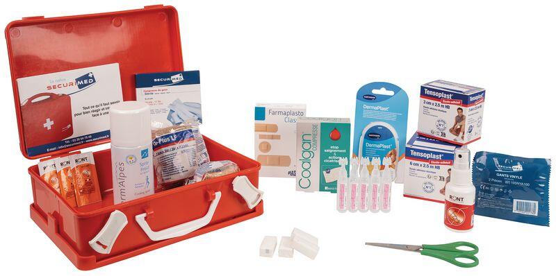 Trousse de 1er secours rouge Handball Club - 57 Pièces 1/3