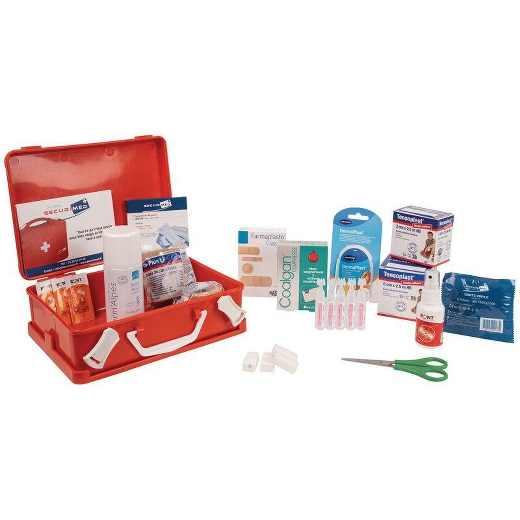 Securimed - Trousse De 1er Secours Rouge Handball Club - 57 Pièces - Trousse De Secours - Rouge - Taille Unique - Decathlon