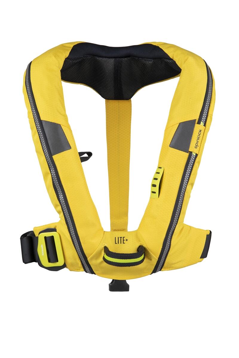 Gilet de sauvetage automatique  Deckvest Lite Plus 170N avec harnais, jaune 3/4
