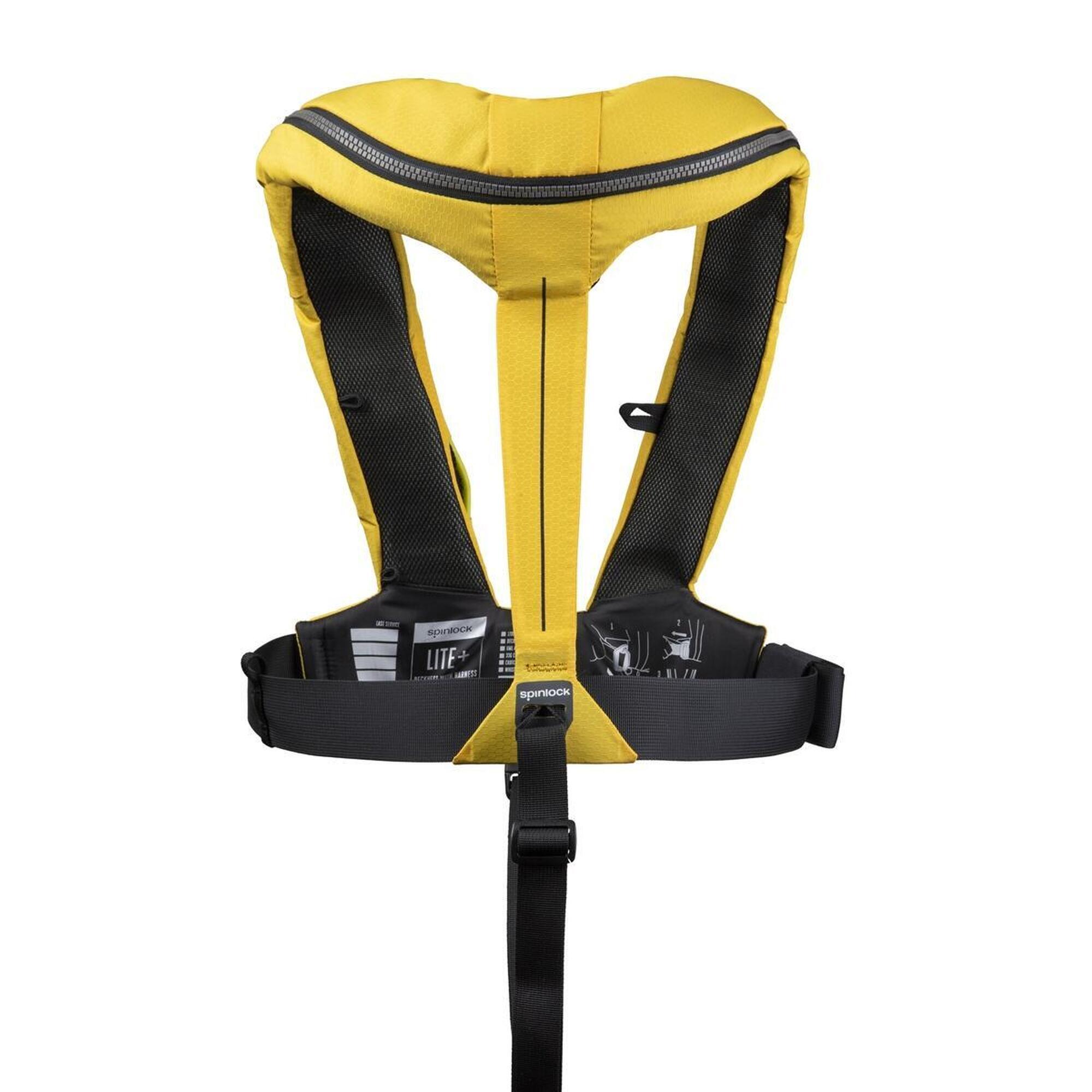 Gilet de sauvetage automatique  Deckvest Lite Plus 170N avec harnais, jaune