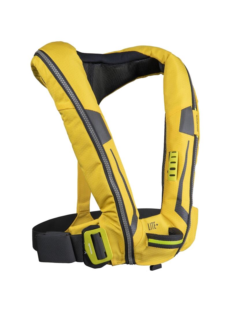 Gilet de sauvetage automatique  Deckvest Lite Plus 170N avec harnais, jaune 4/4
