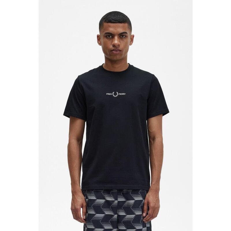 Camiseta de manga corta para Hombre Fred perry  Negro