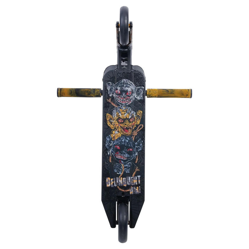 Psychic Delinquent Mini Complete Scooter - Schwarz, Gold und Grau