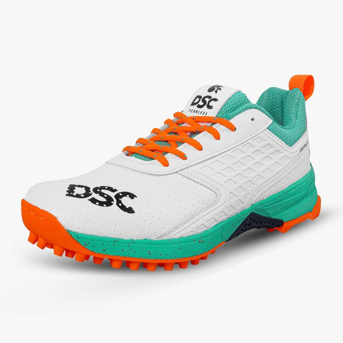 DSC Dsc Jaffa 22 Cricket-Schuhe | Weiß/Orange | Für Jungen und Männer