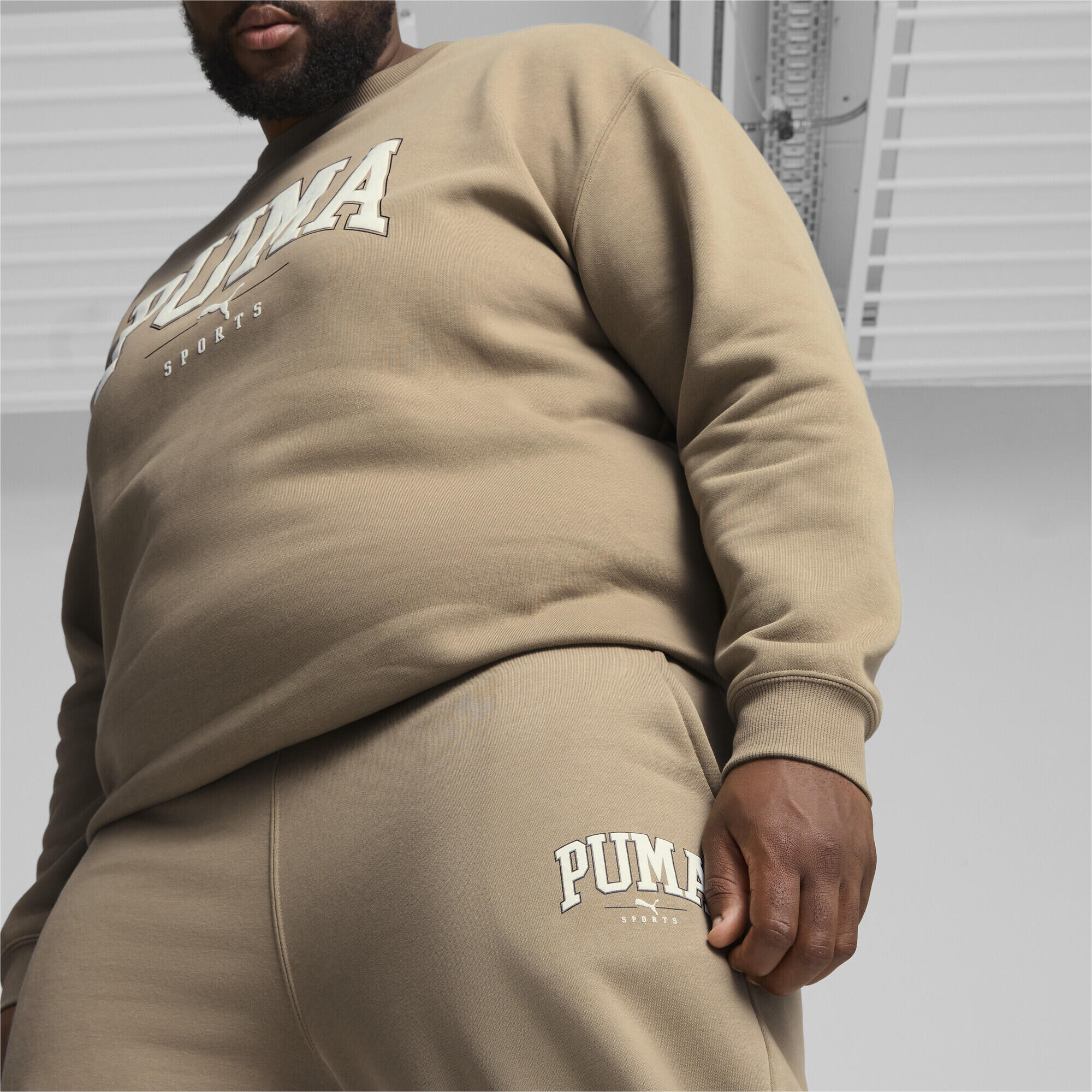 Męskie spodnie dresowe PUMA SQUAD PUMA Oak Branch Beige 4/7