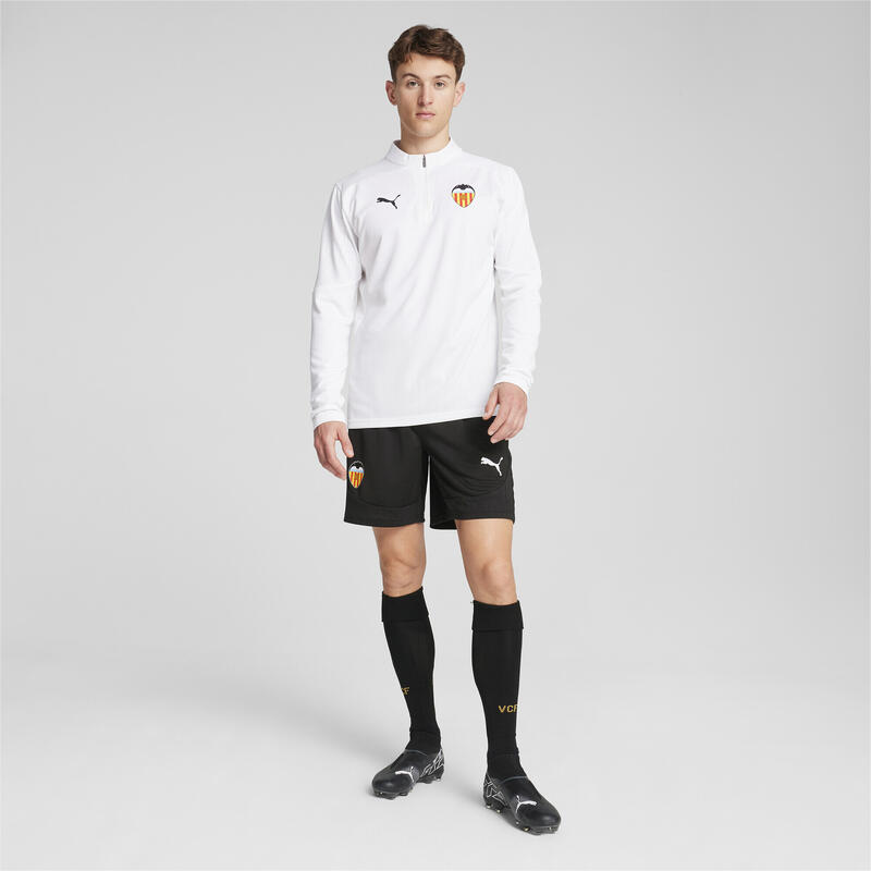 Top cu fermoar sfert pentru antrenament Valencia CF - Masculin PUMA White