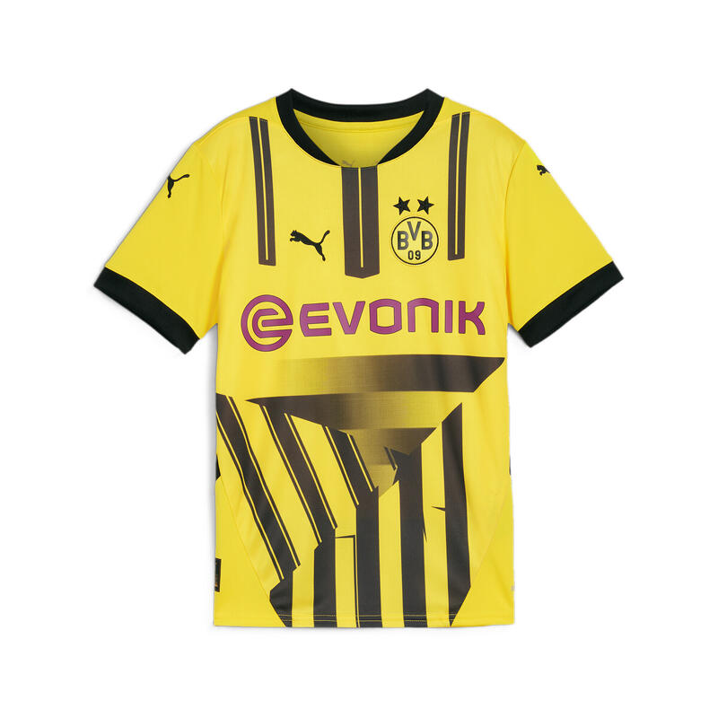 Borussia Dortmund 24/25 voetbalshirt voor jongeren PUMA Faster Yellow Black