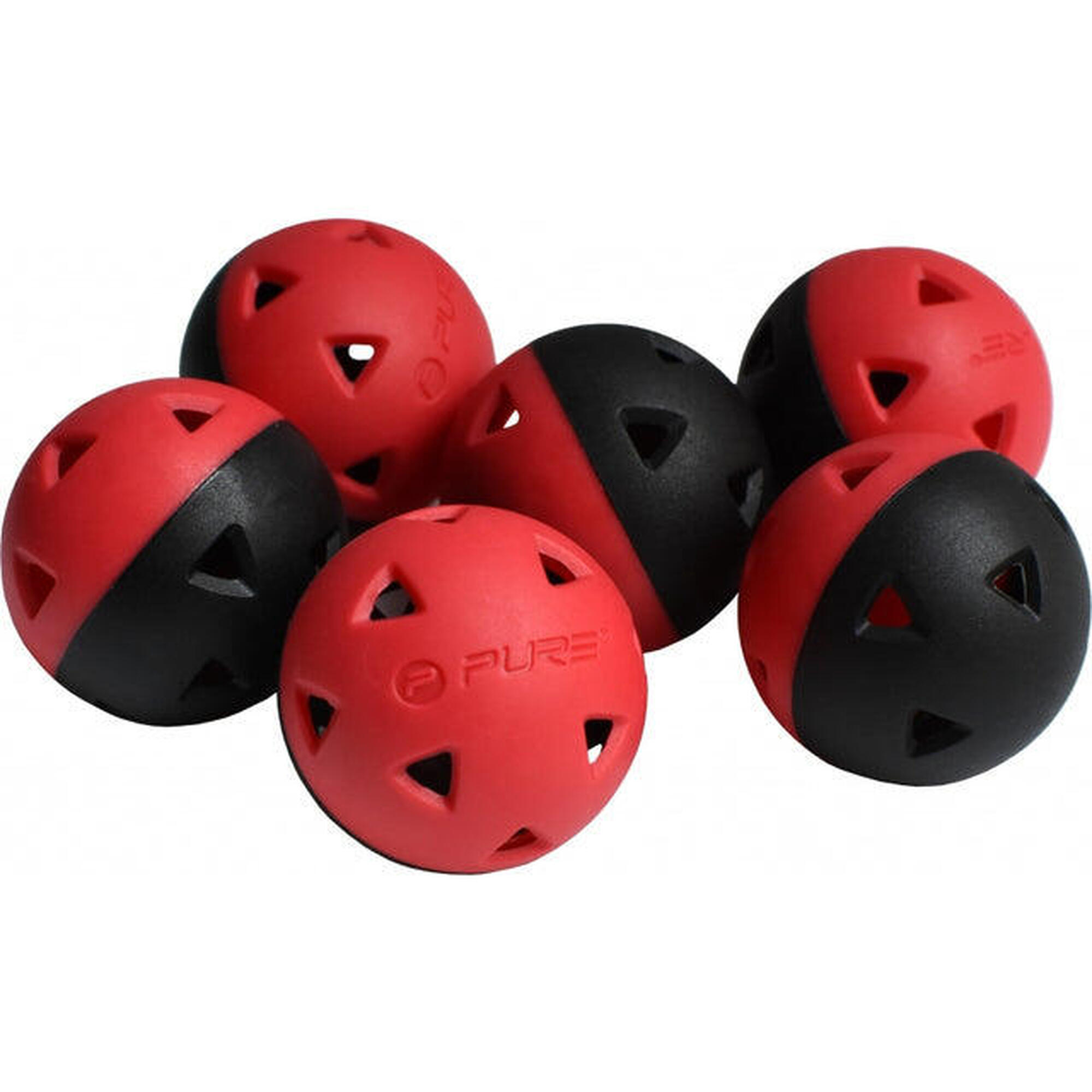 Golf Impact Training Balls - Set of 6 (Black)