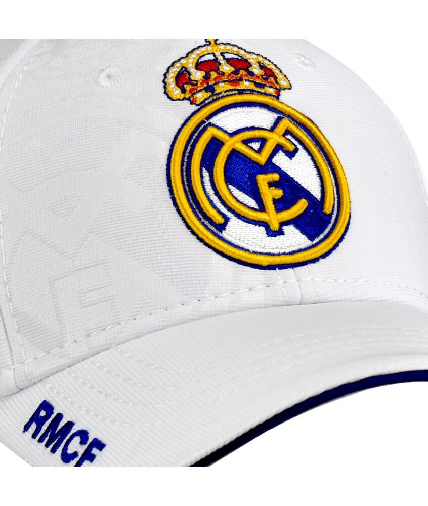 Gorra Real Madrid CF Adulto Escudo Bordado blanca 2/6