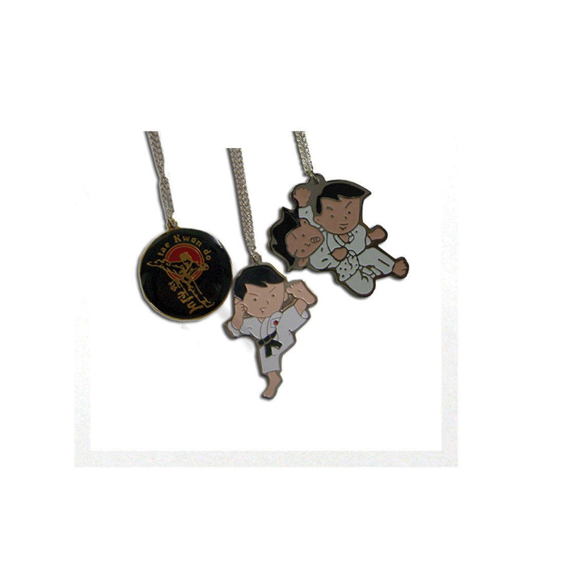Martial Arts Necklace - Kicking Man