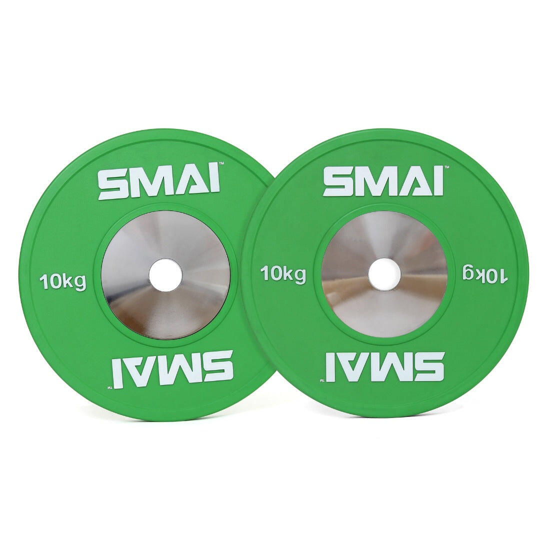 Competition Bumper Plate 10kg (PAIR) IWF Colour