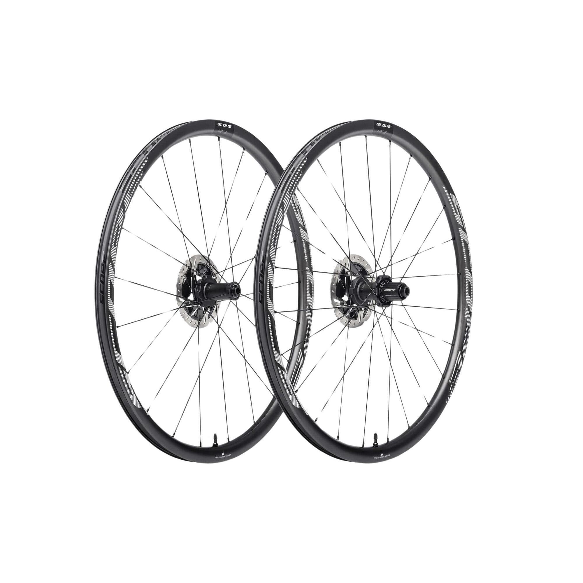 Scope R3.A Disc Brake White Shimano HG All-Road Wheelset