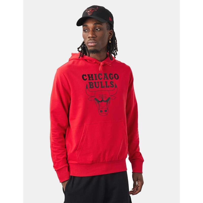 Sudaderas para Hombre New era Foil print chicago bulls Rojo