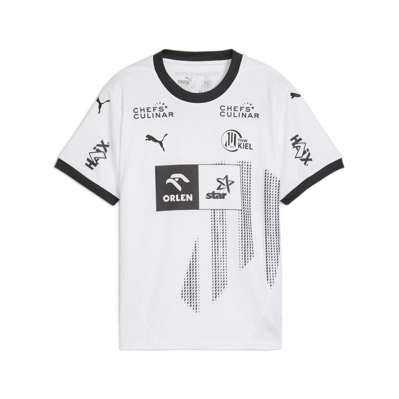 Maillot Home 24/25 THW Kiel Enfant et Adolescent PUMA White Black