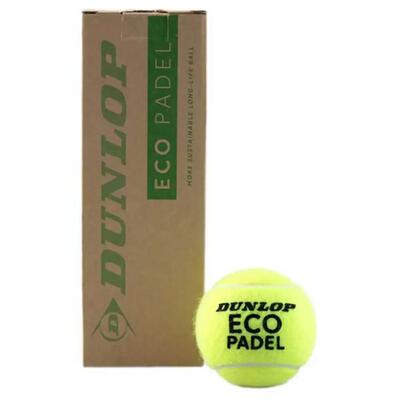 Dunlop eco padelballen - geel - unisex