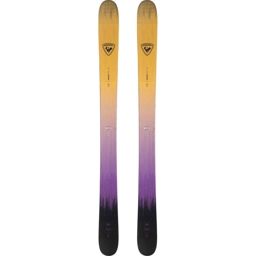 Men's Rossignol Sender Free 118 Skis without Bindings Green