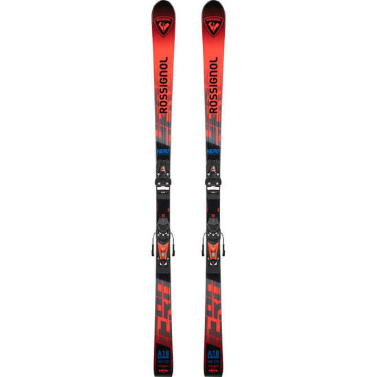 Paquete de esquís Rossignol Hero GS Pro R21 Pro + fijaciones NX 7 GW, rojo,