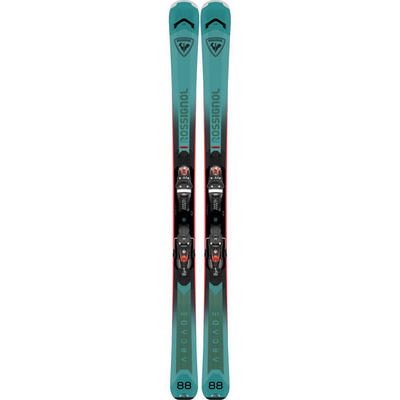 Pacchetto sci Rossignol Arcade 88 + attacchi Spx 13 Gw Green da uomo