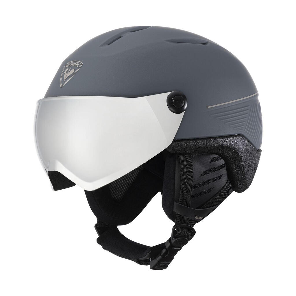 Ski / Snow Helmet Rossignol Fit Visor Impacts Photoch Grey Homme