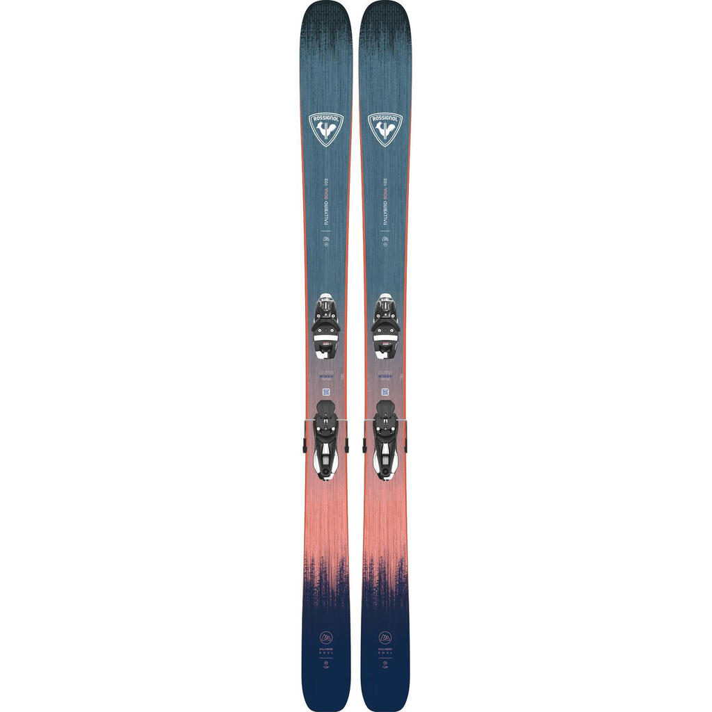 Rossignol Rallybird Soul 102 Ski Pack + Nx 12 Konect Gw Women's Blue Bindings