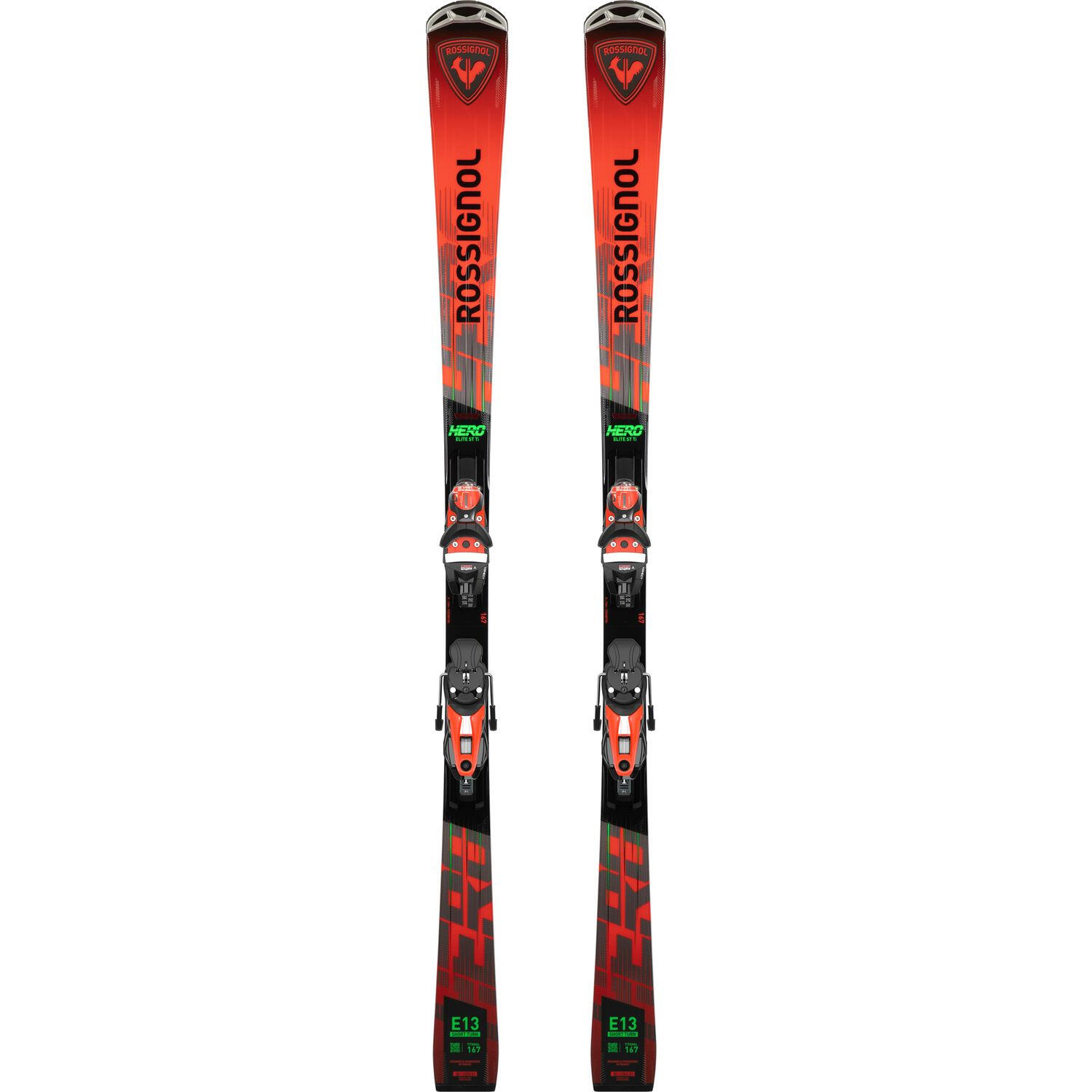 Rossignol - Ski Hero Elite St Ti Konect + Fix Nx 12 Konect Gw Homme - Skis - Rouge - 172 Cm - Decathlon
