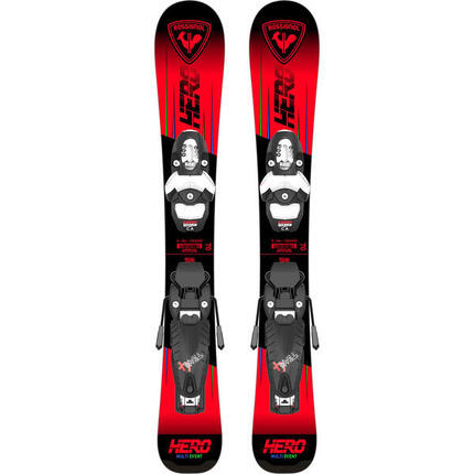 Pack Ski Hero Kid Pre Drilled + Fixations Team 4 Gw Garçon