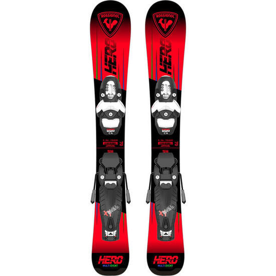 Pack Ski Hero Kid Pre Drilled + Fixations Team 4 Gw Garçon