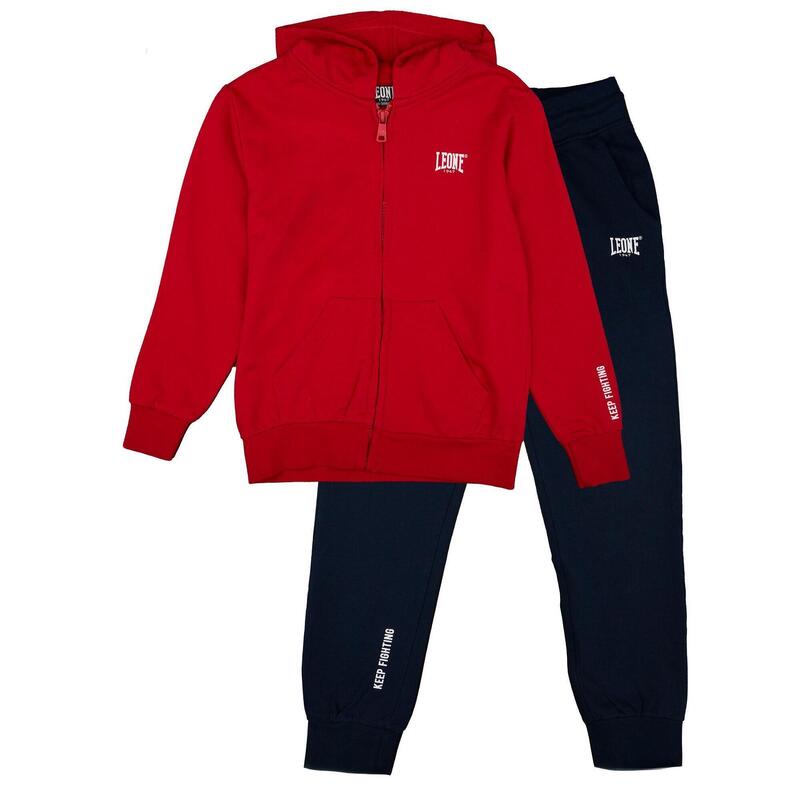 Survêtement enfant non polaire Leone Basic avec capuche et zip