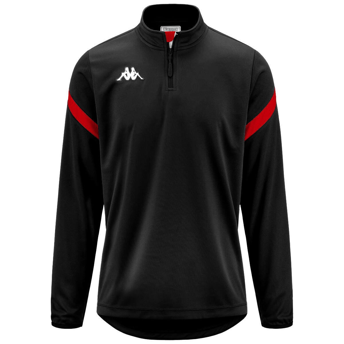 Kappa - Sweatshirt Manches Longues Garçon Dolvole Noir - Sweat-shirt - Noir|rouge -  4 À 6 Ans - Decathlon