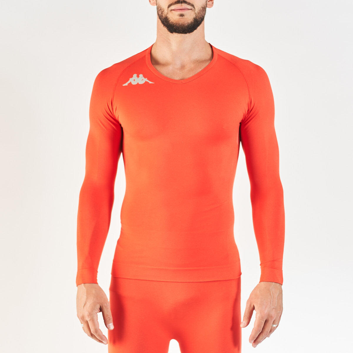 Kappa - Sous-maillot Manches Longues De Football Homme Kappa4skin Kombat Bongv Pro Team - Sous Vêtement Haut - Orange|rose - 50 Xl/2xl - Decathlon