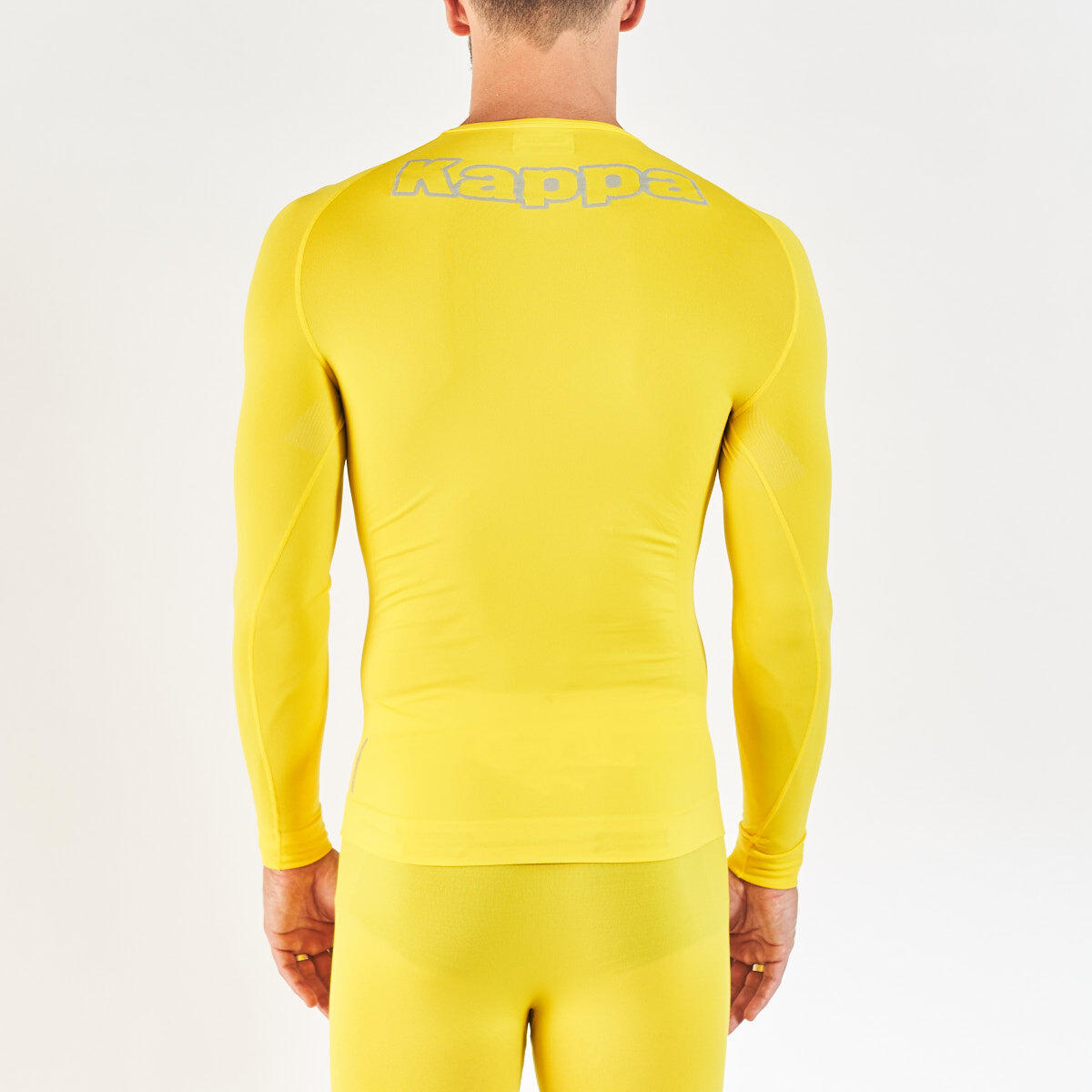 Sous-maillot manches longues adulte Bongv Pro Team jaune 4/4