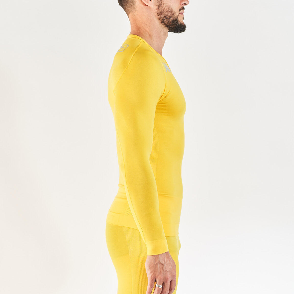 Sous-maillot manches longues adulte Bongv Pro Team jaune 5/7