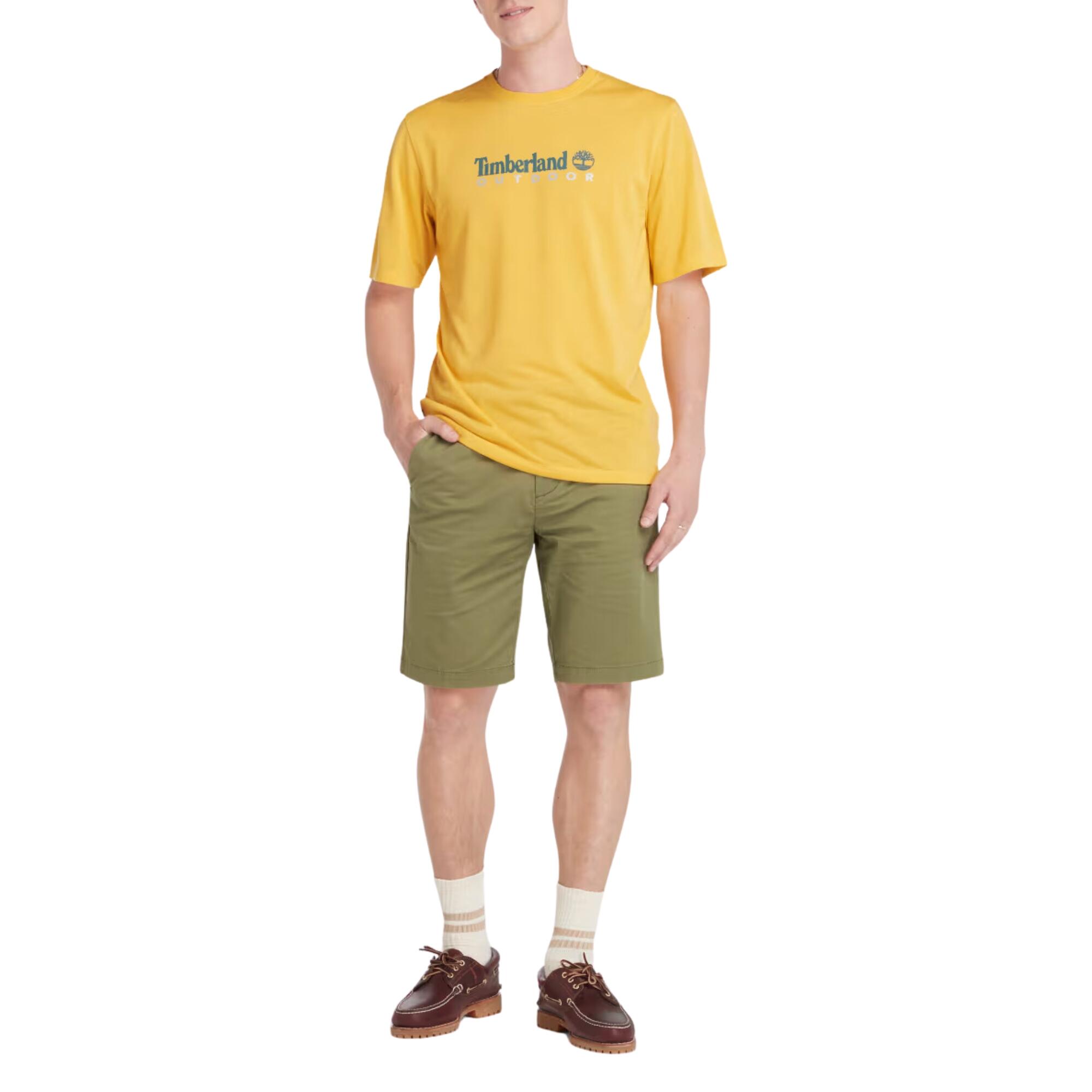 T-shirt Anti-UV Logo Jaune - TB0A5SFXEG4 4/5
