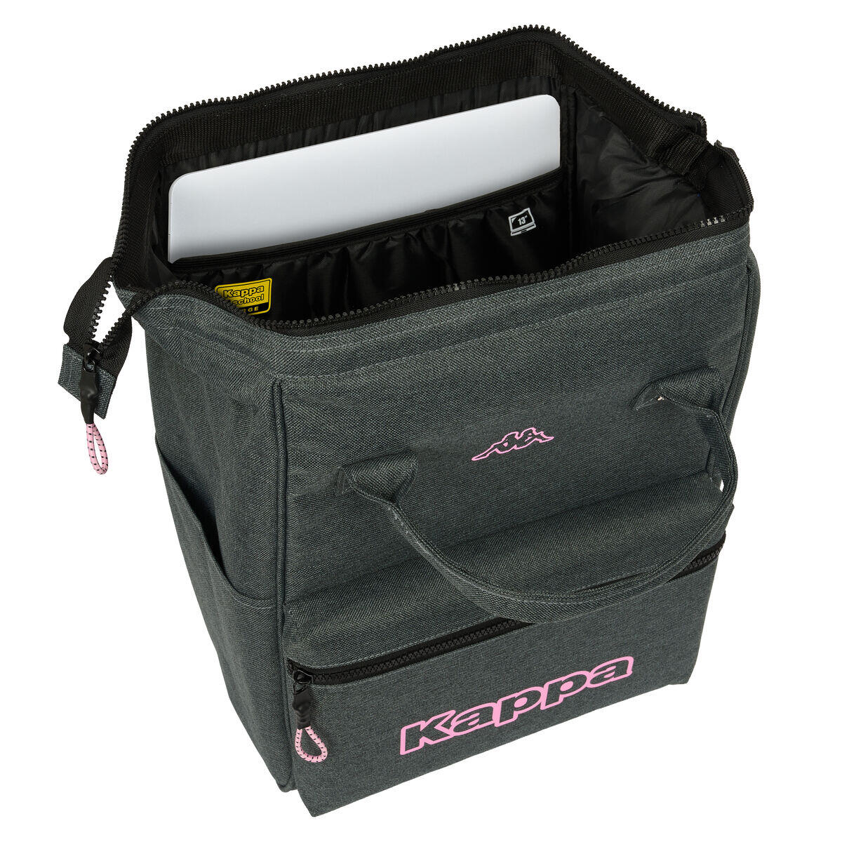 Zaino per Portatile Kappa Silver Pink Grigio 4/4
