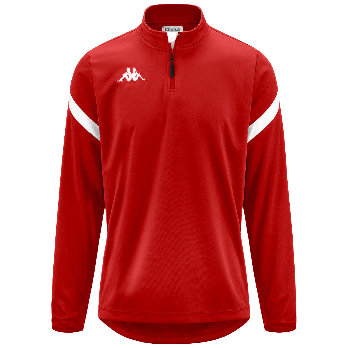 Kappa - Sweatshirt Manches Longues Garçon Dolvole Rouge - Sweat-shirt - Blanc|rouge - 12 À 14 Ans - Decathlon