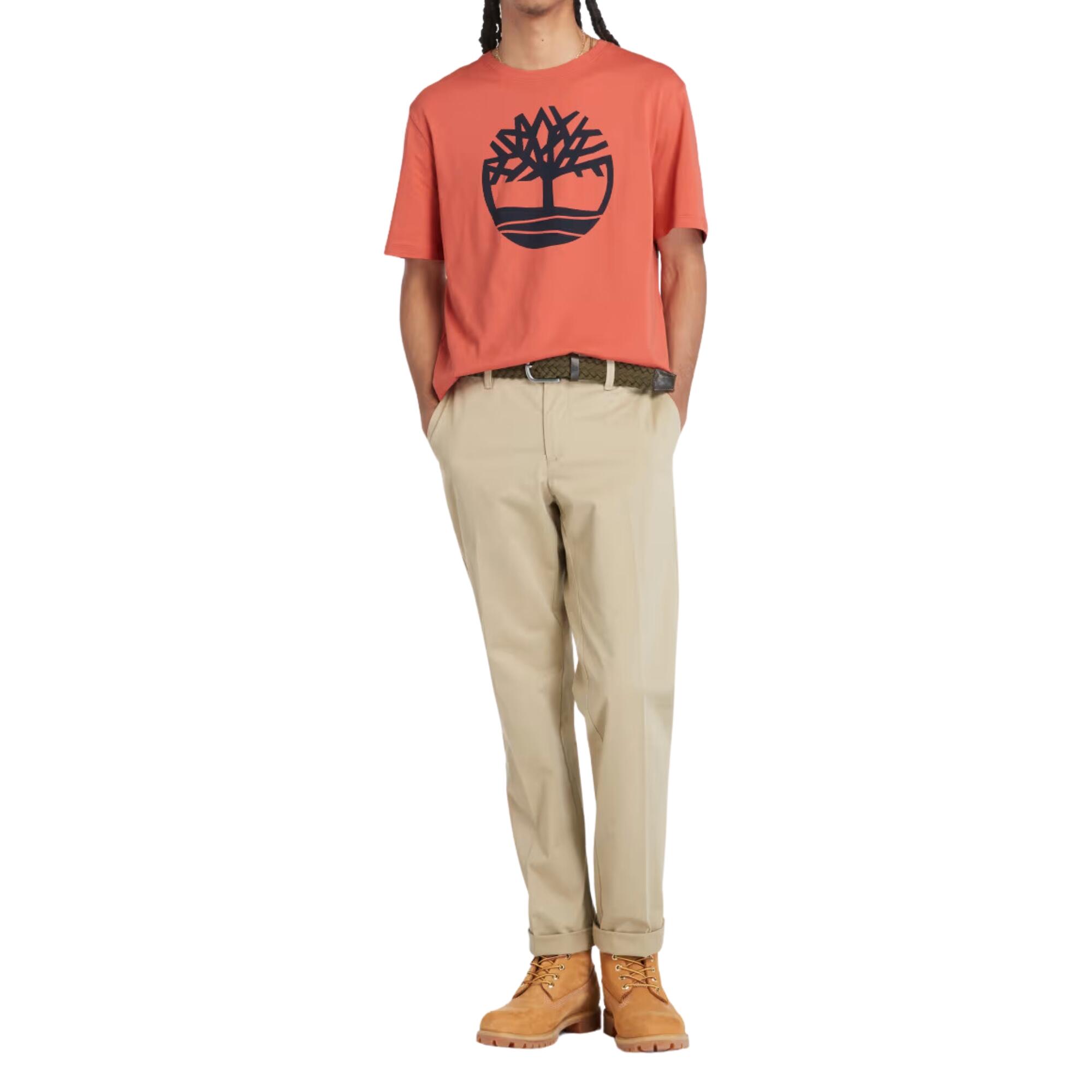 T-shirt Kennebec River Tree Logo Orange - TB0A2C2REI4 4/5