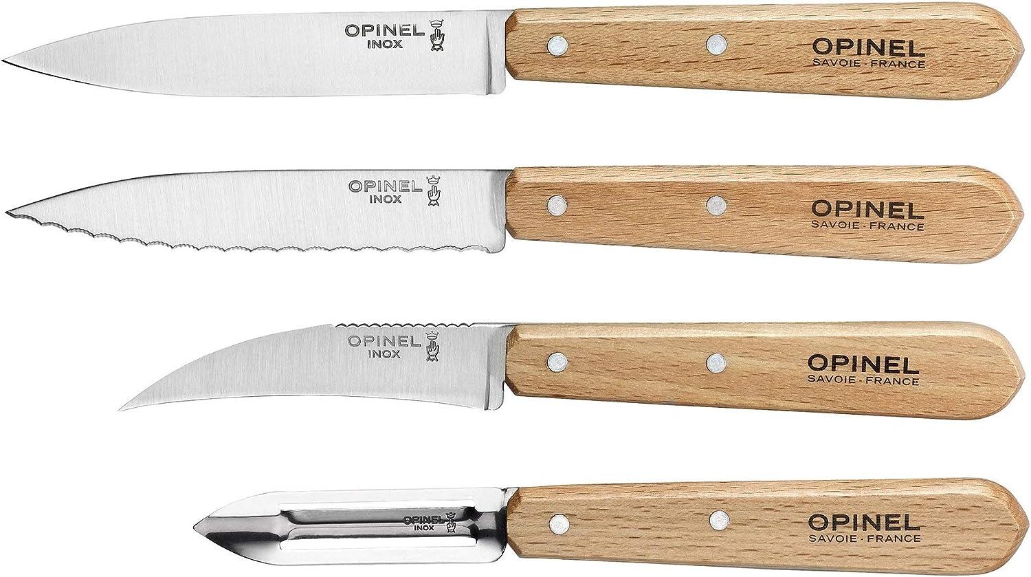 Coffret Opinel Essentiels - Naturel Manches en bois 3/4