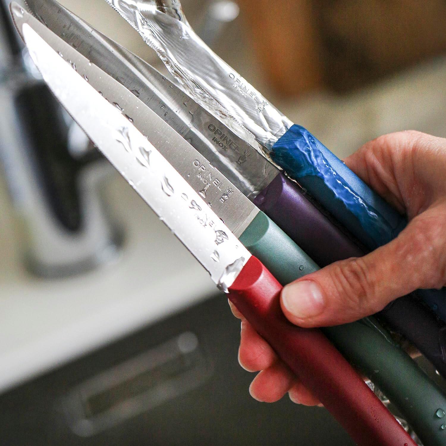 Coffret de 4 couteaux de table Bon Appêtit + Opinel Glam 5/5