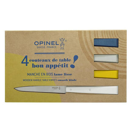 Coffret de 4 couteaux de table N°125 Opinel Bon Appêtit Céleste