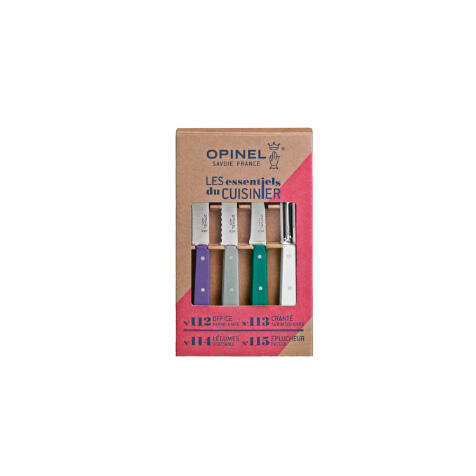 Coffret 4 couteaux Les Essentiels Art Déco bois Opinel 2/5