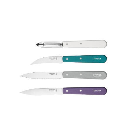 Coffret 4 couteaux Les Essentiels Art Déco bois Opinel 3/5