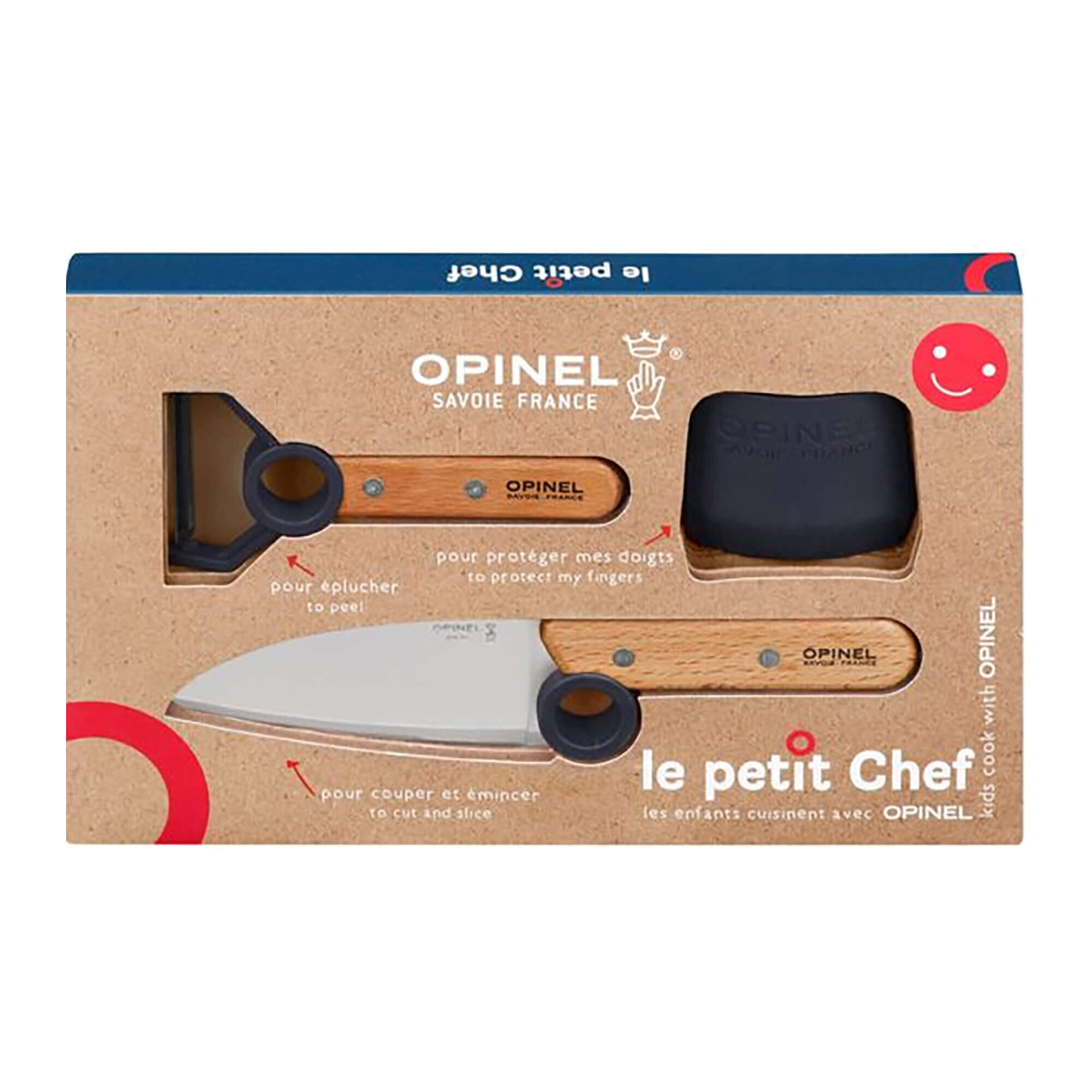 Coffret Le Petit Chef Bois Bleu Opinel 1/5