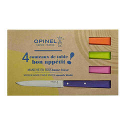 Coffret de 4 couteaux de table N°125 Opinel Bon Appêtit Pop