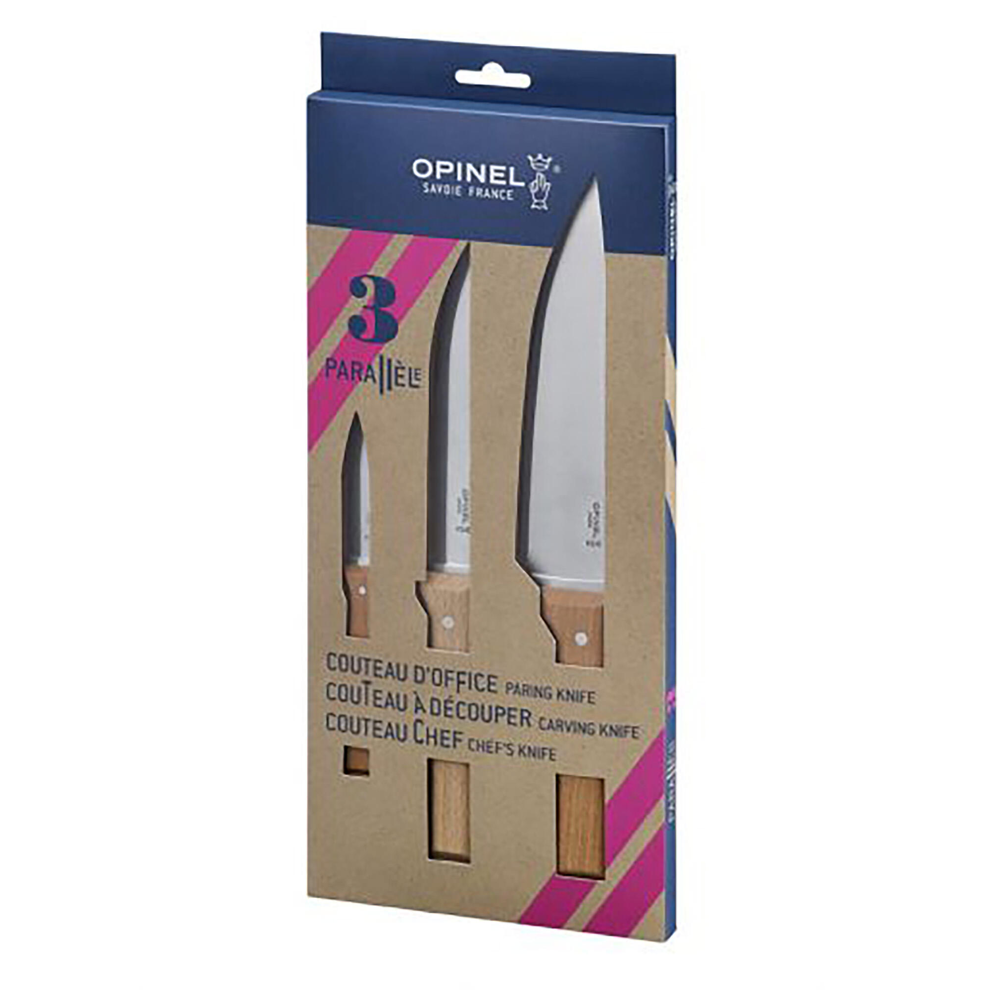 Coffret couteaux Opinel Trio Parallèle 1/5
