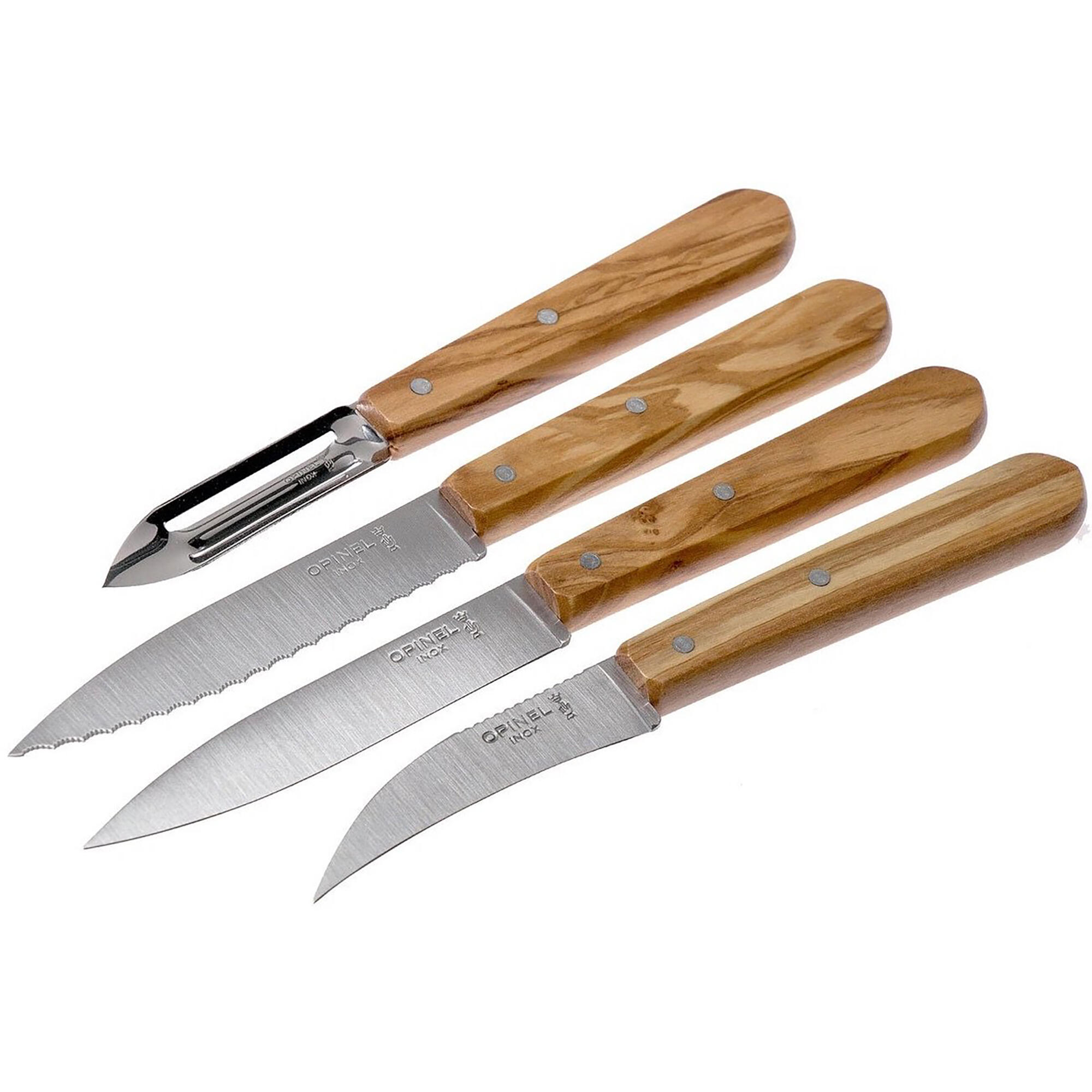 Coffret Opinel Essentiels - Olivier Manches en bois. 3/3